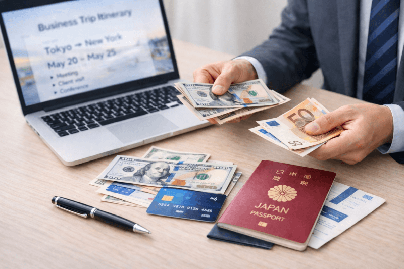 出張の外貨には、どう対応する?現金は必要?